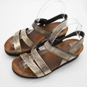 Naot Women's Metallic Gold Kayla Sandals Size 5